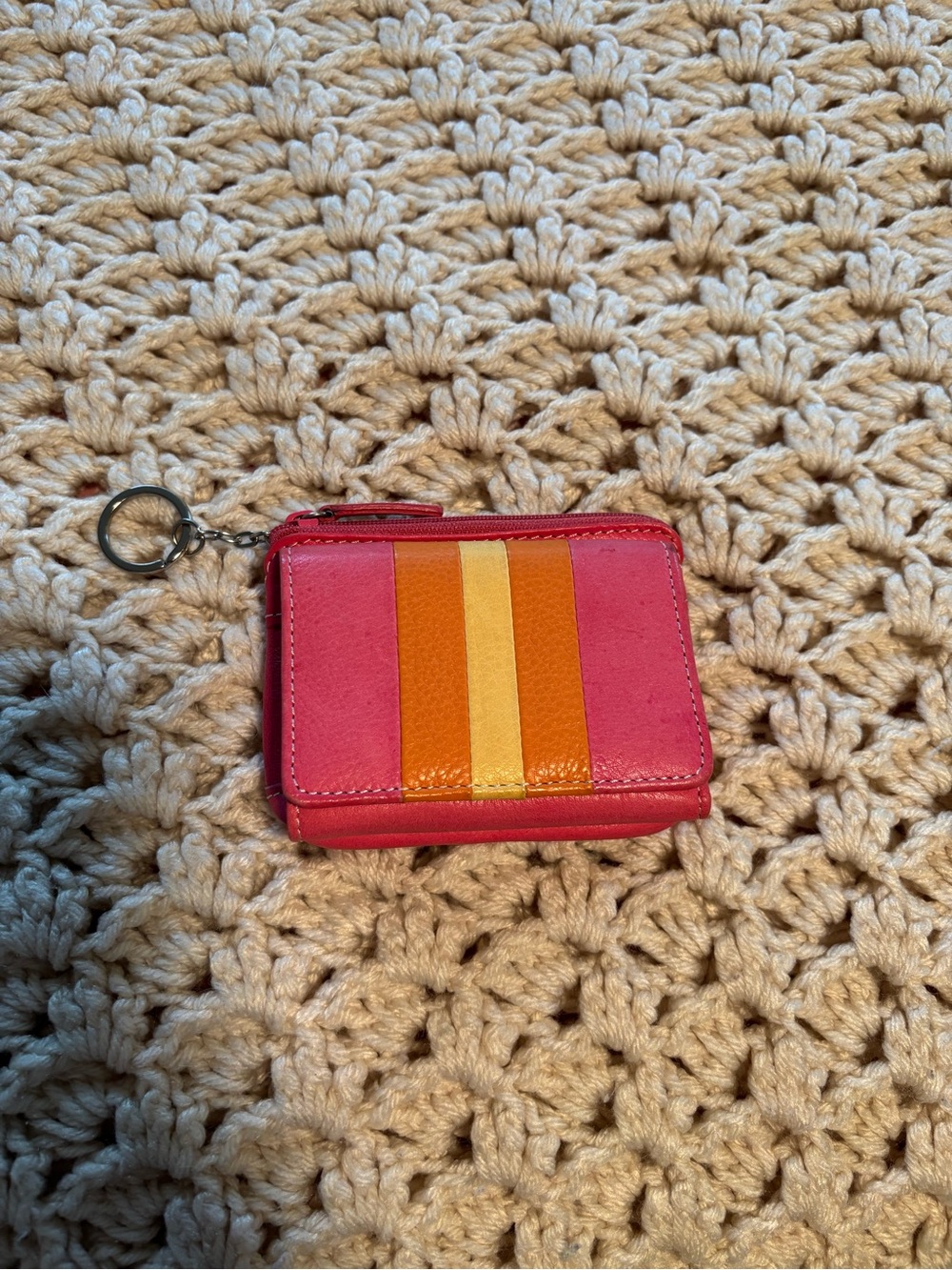 Vintage Fossil Multicolored Genuine Leather Wallet